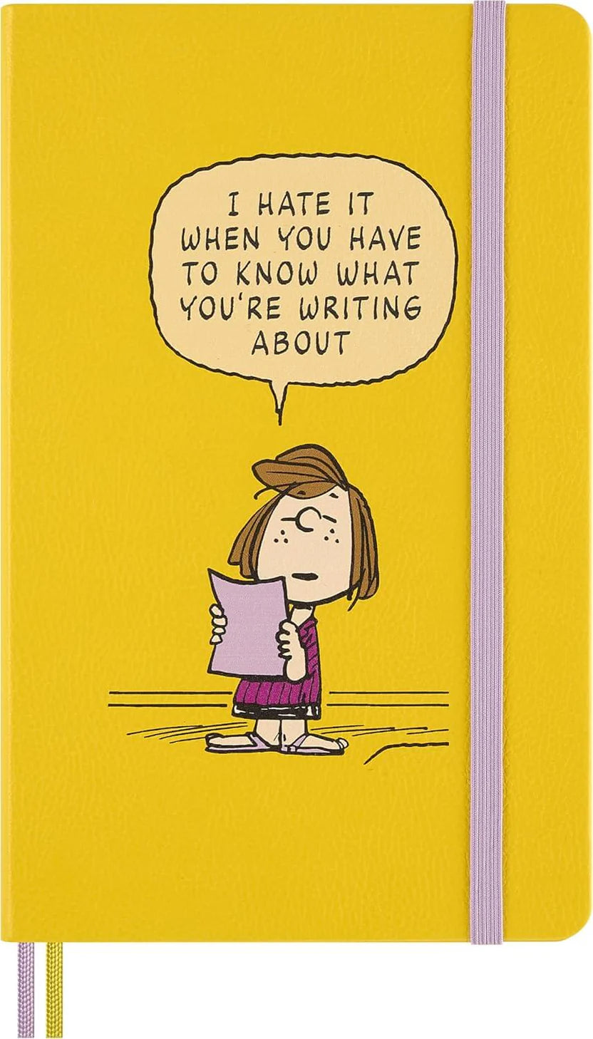 Moleskine Libreta Peanuts Patty Grande Hoja Rayada Pasta Dura