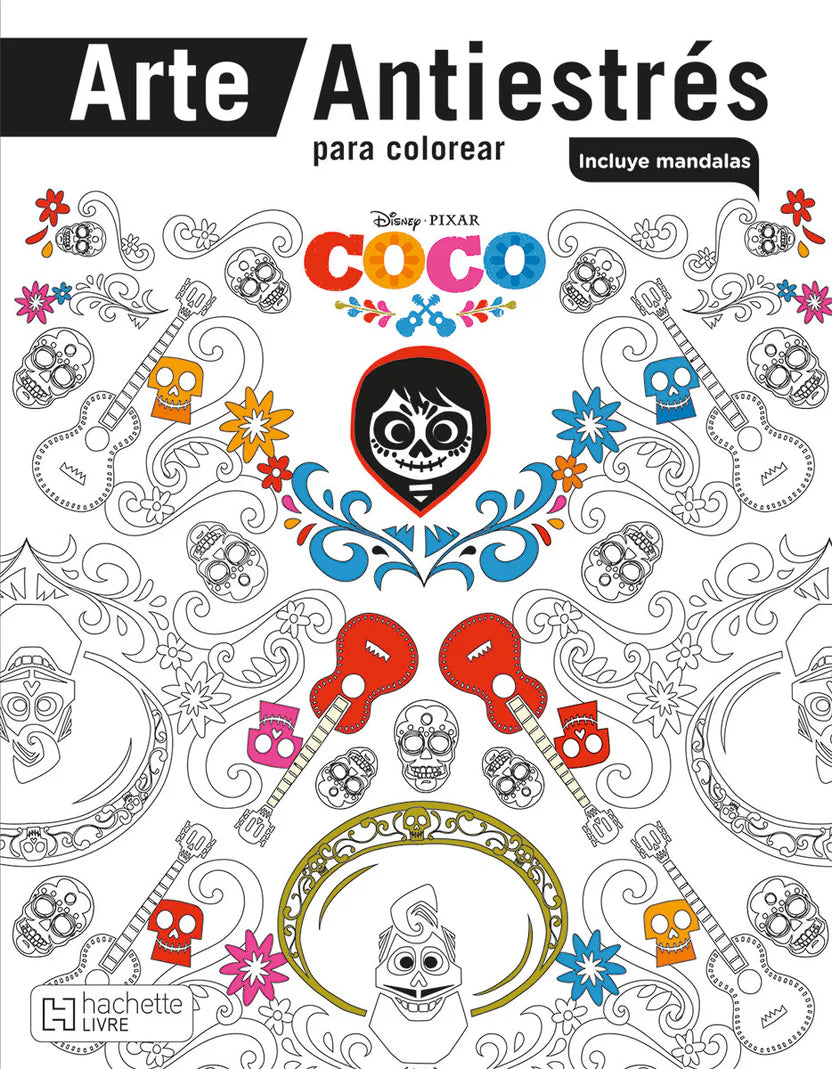 Arte Antiestrés para colorear. Coco