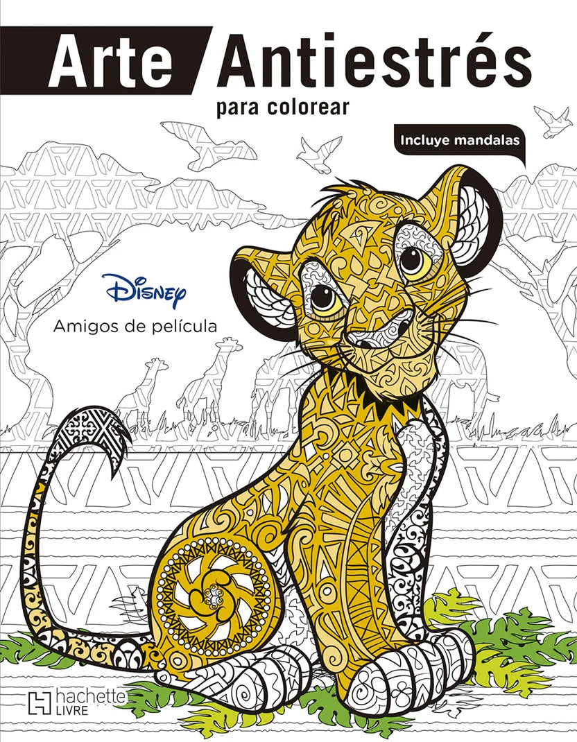 Arte Antiestrés para colorear. Amigos de película