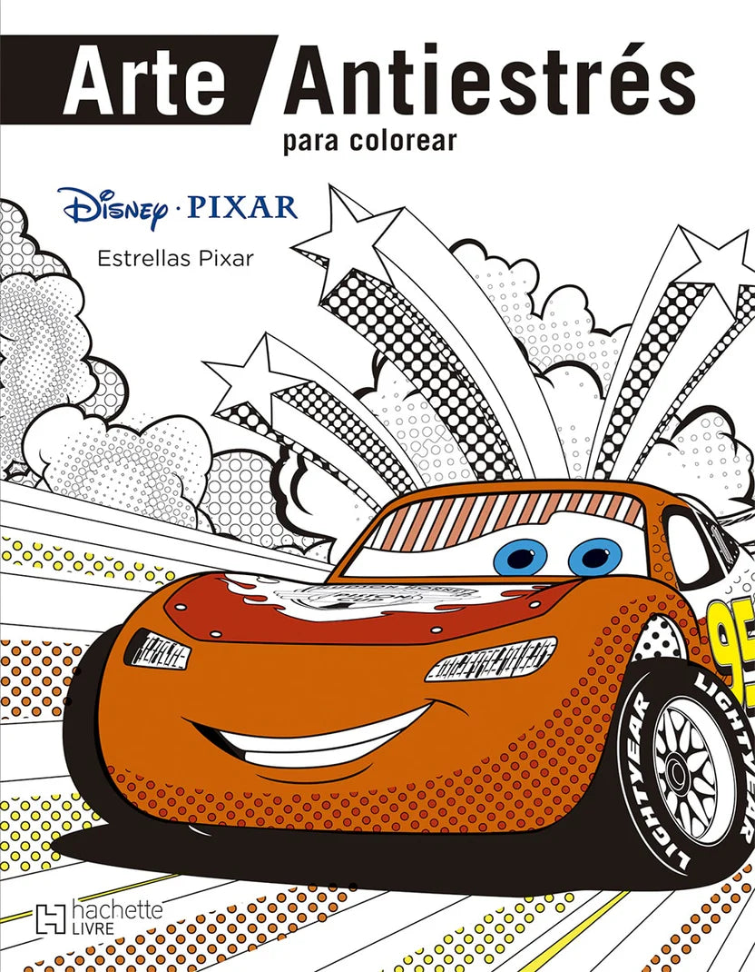 Arte Antiestrés para colorear. Estrellas Pixar
