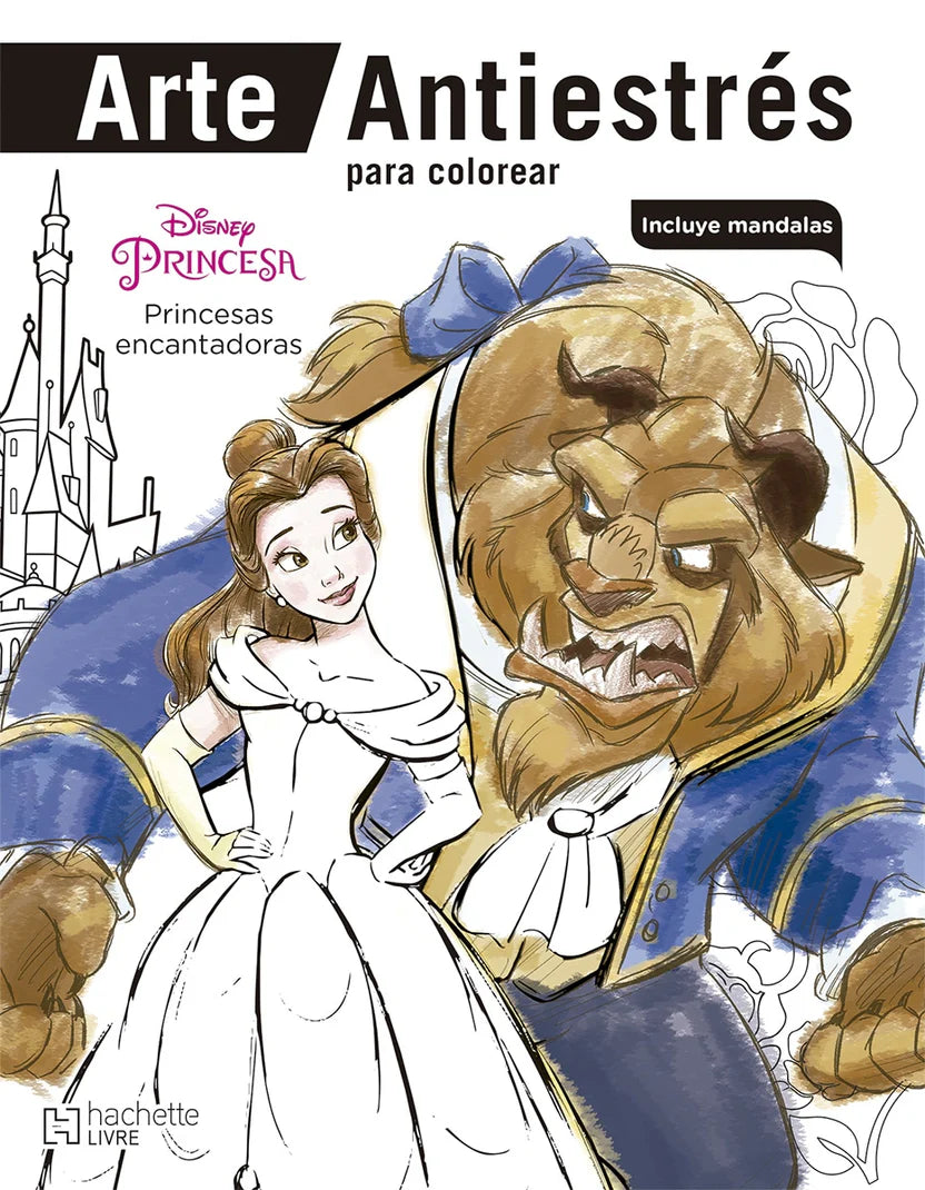 Arte Antiestrés para colorear. Princesas encantadoras