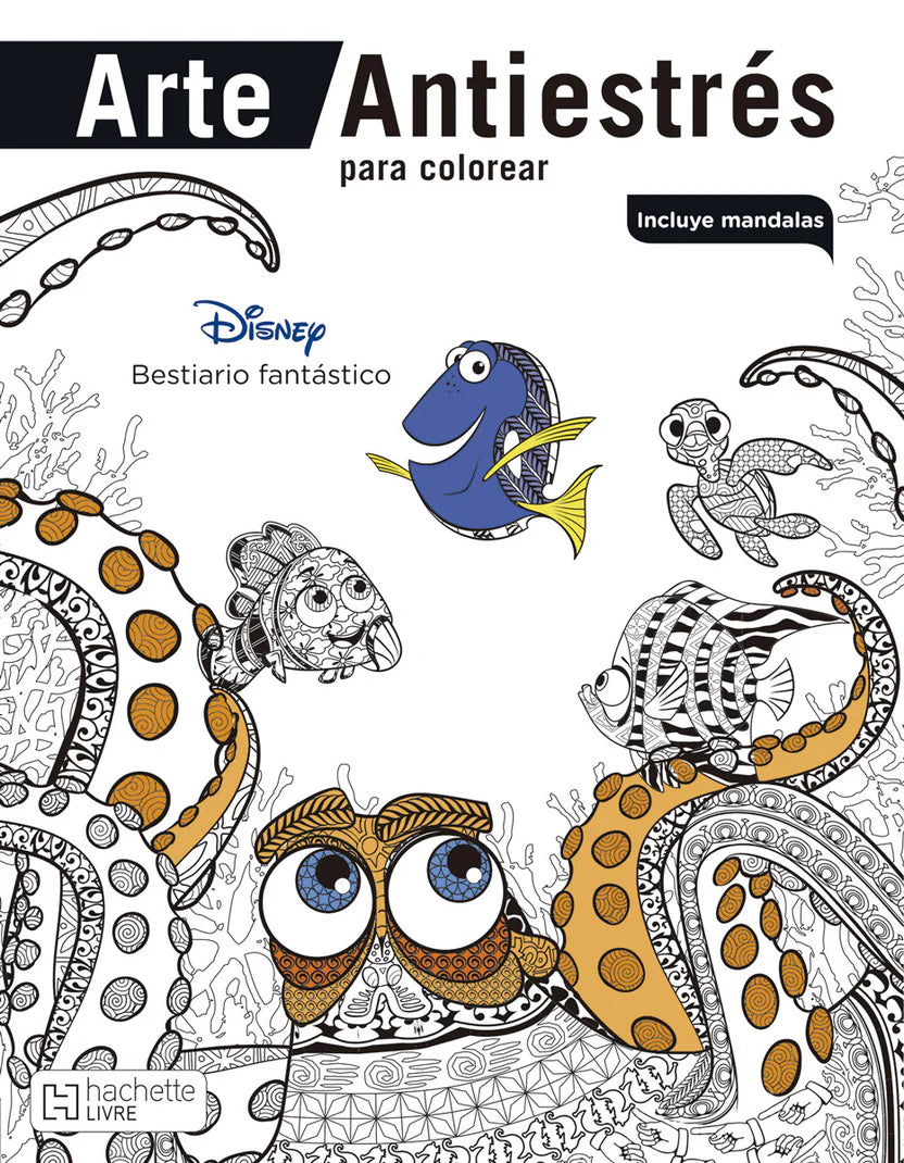 Arte Antiestrés para colorear. Bestiario fantástico