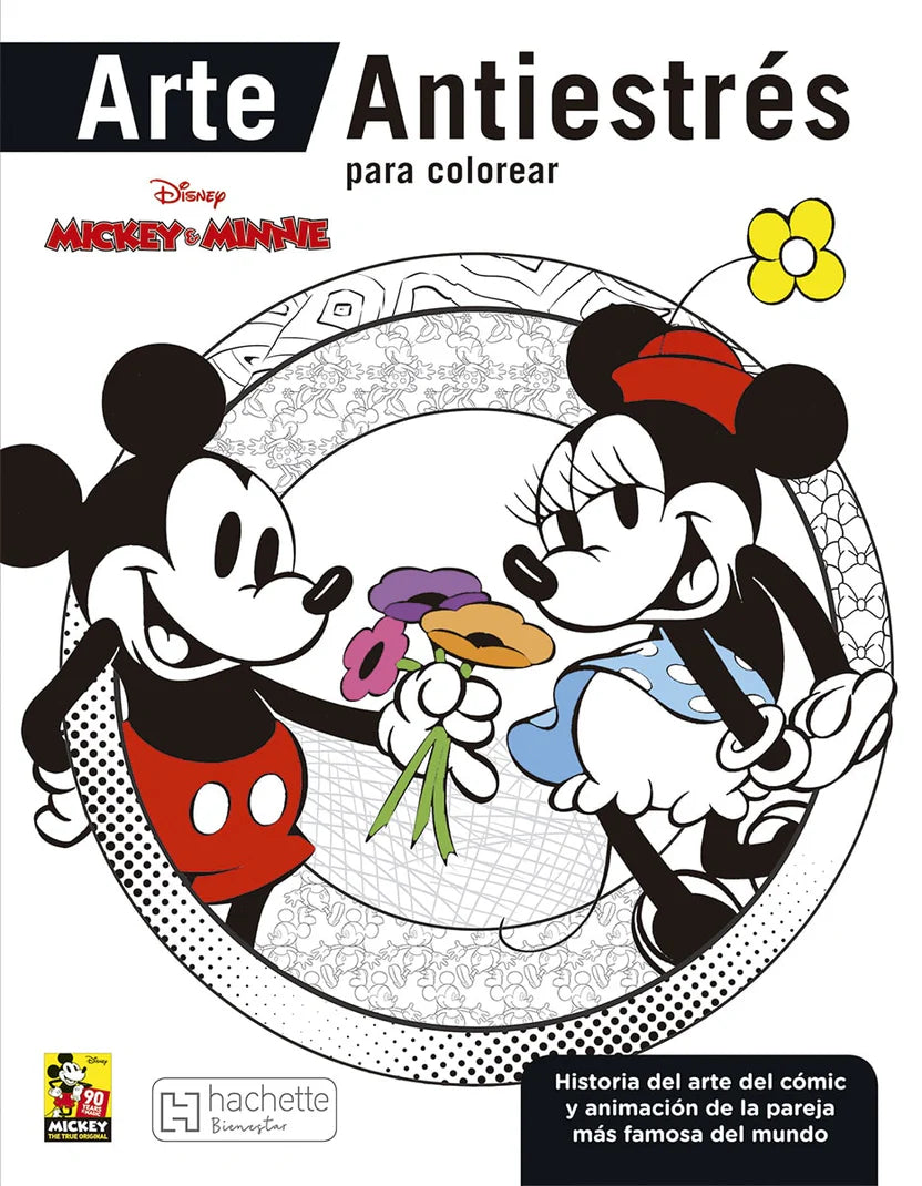Arte Antiestrés para colorear. Mickey y Minnie