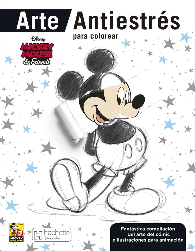 Arte Antiestrés para colorear. Mickey Mouse & Friends
