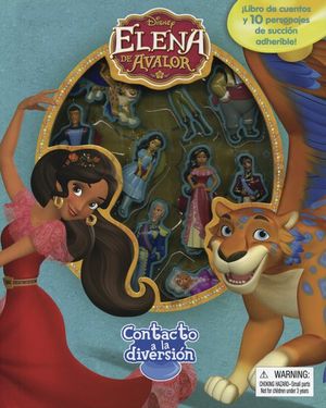 Disney Elena de Avalor. Contacto a la diversión / Pd. (¡ Libro de cuentos y 10 personajes de succión adheribles!)