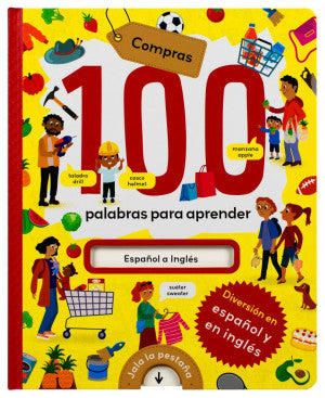 100 Palabras para aprender. Compras español a inglés / Pd.