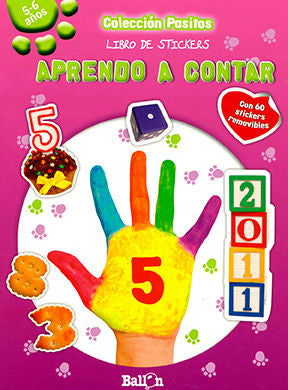 Aprendo a contar. Libro de stickers