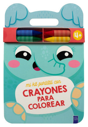 Mi kit portatil con crayones para colorear: Elefante (4+)