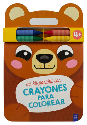 Mi kit portatil con crayones para colorear: Oso (4+)