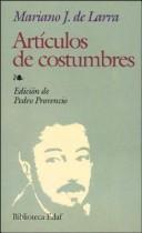ARTICULOS DE COSTUMBRES / 6 ED.