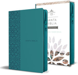 BIBLIA RVR 1960 SIMIL PIEL AGUAMARINA CO