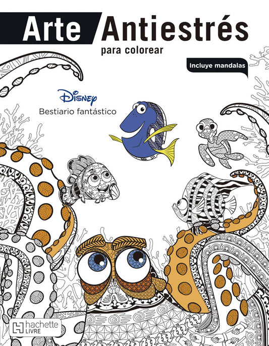 Arte Antiestrés para colorear. Bestiario fantástico