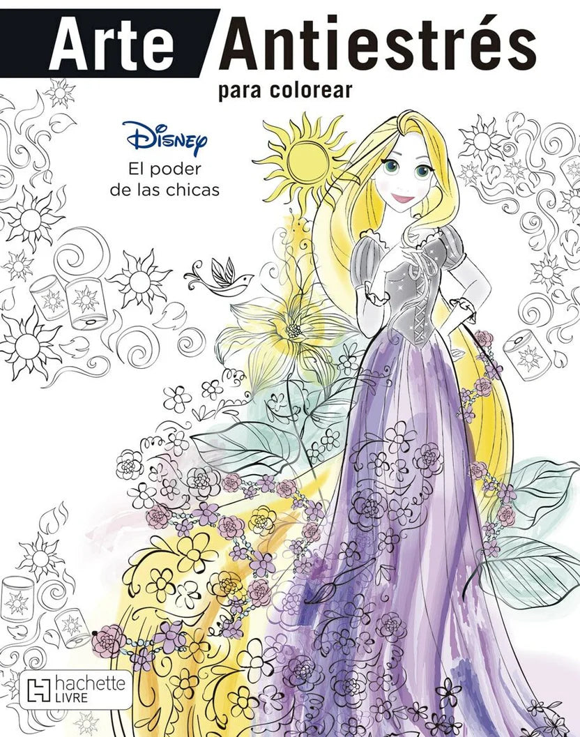 Arte Antiestrés para colorear. El poder de las chicas