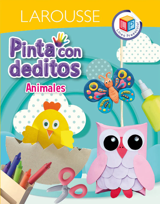 Pinta con deditos. Animales