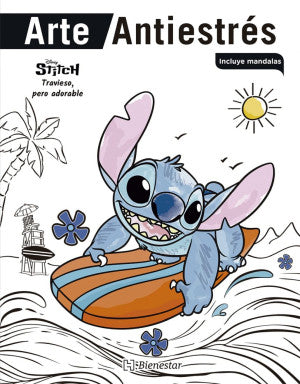 Arte antiestrés. Stitch. Travieso, pero adorable