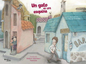 Un gato en una esquina
