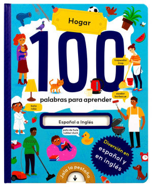 100 Palabras para aprender. Hogar español a inglés / Pd.