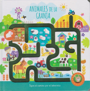 Sigue el camino por el laberinto. Animales de la granja / Pd.