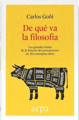 De qué va la filosofía: Los grandes temas de la historia del pensamiento en 351 conceptos clave [Paperback] Goñi, Carlos