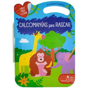 Libro para llevar. Calcomanías para rascar: El mundo animal