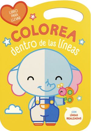 Colorea dentro de las líneas. Elefante