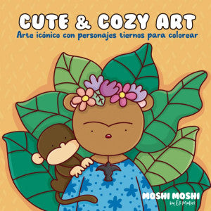 Moshi Moshi: Cute & Cozy Art. Arte icónico con personajes tiernos para colorear_x000D_