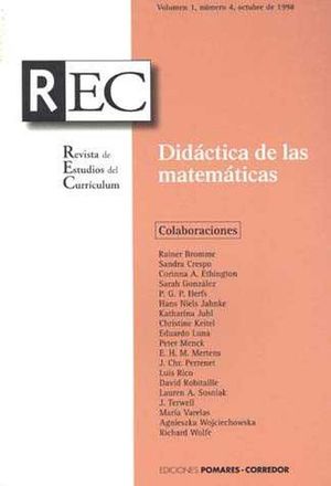 DIDACTICA DE LAS MATEMATICAS [Paperback] Bromme Rainer