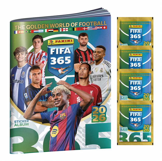 Colección Panini FIFA 365 | 2026 | Álbum Pasta Suave + 4 Sobres