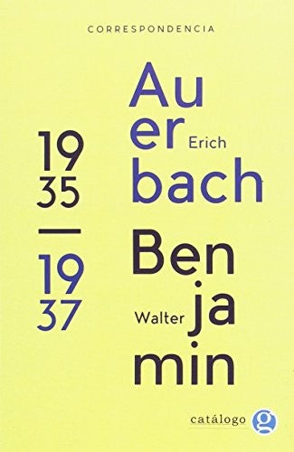 Correspondencia 1935-1937. Auerbach-benjamin [Paperback] WALTER BENJAMIN