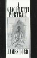 A Giacometti Portrait [Paperback] Lord, James