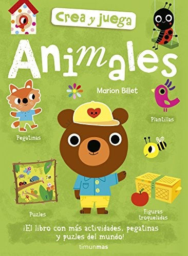 Crea y juega. Animales [Paperback] Timun Mas Infantil