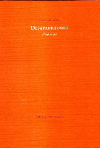 DESAPARICIONES. POEMAS