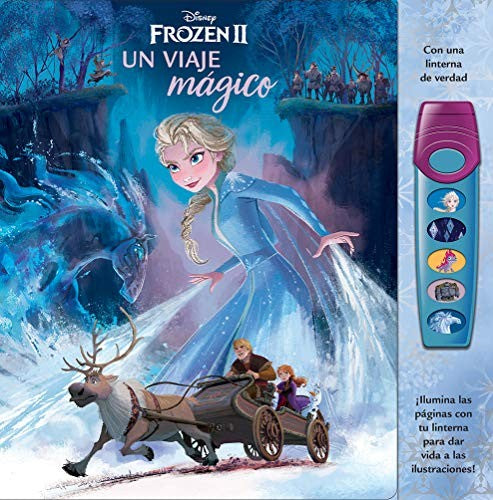 Disney Frozen 2: Elsa, Anna Y Mas! Un Viaje Mágico - Libro Sonoro De Aventuras Con Linterna Y 5 Escenarios Pop-Up Interactivos - PI Kids [Paperback] PI Kids