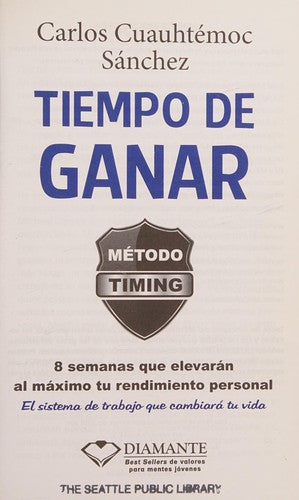 Tiempo de ganar [Paperback] Carlos Cuauhtémoc Sánchez