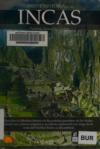 BREVE HISTORIA DE LOS INCAS [Paperback] Patricia Temoche Cortez