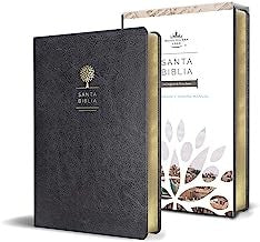 Biblia Reina Valera 1960 letra grande. Símil piel color negro, tamaño manual [Bonded Leather] Reina Valera Revisada 1960