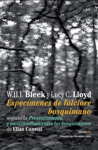 Especimenes del folclore bosquimano [Paperback] Bleek, W.H.I.; Lloyd, Lucy and Daniela Morábito Rojas, Horst Vogel