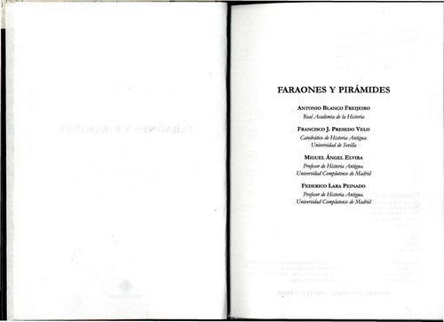 Faraones Y Piramides/ Pharaonhs and Pyramids;Platinum Selecta;Platinum Selecta [Hardcover] Lara Peinado, Federico