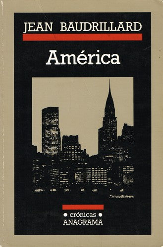 América [Hardcover] Baudrillard, Jean