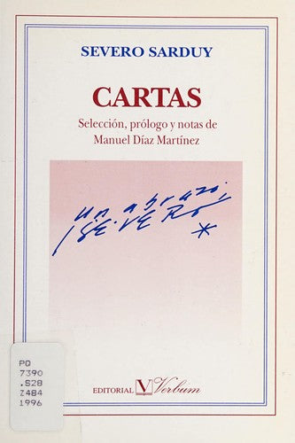 Cartas de Severo Sarduy (Ensayo) [Paperback] Severo Sarduy and VERBUM
