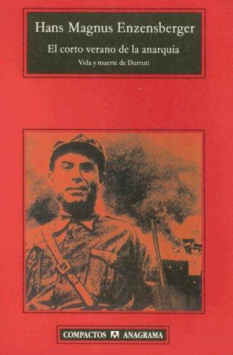 Corto Verano De La Anarquia, El: Vida Y [Mass Market Paperback] Enzensberger, Hans Magnus