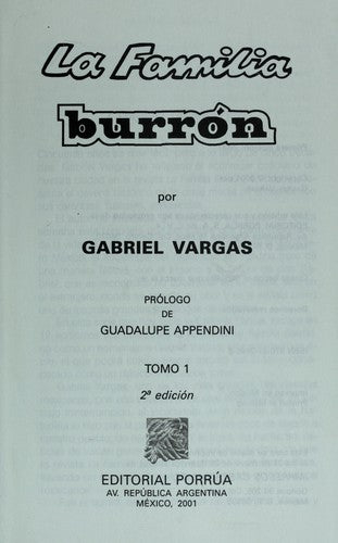 La Familia Burron 11 (portada puede variar) [Hardcover] Gabriel Vargas and Editorial Porrúa S.A. de C.V.